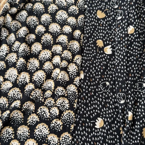 Boden Midi Dress with Black & Tan Print & Wrap Belt Sz 14 - Picture 4 of 7